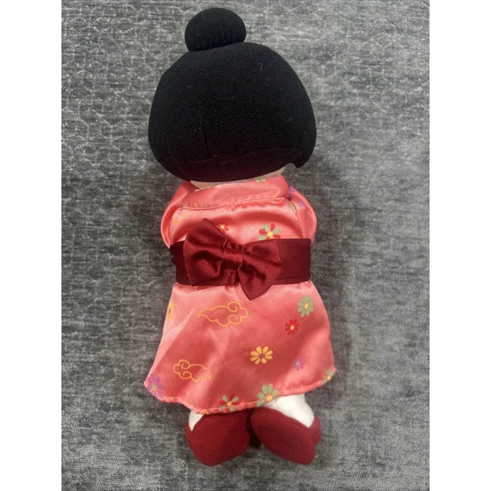 Disney Disneyland Plush It's a Small World Japan Japanese Girl Bean Bag Doll‎ 9